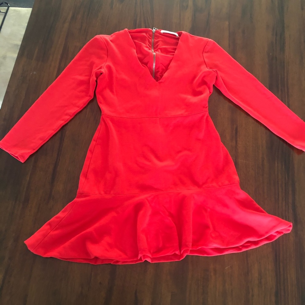 Alice + Olivia red mini dress